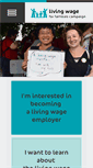 Mobile Screenshot of livingwageforfamilies.ca